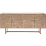 Gallery Direct Craft 4 Door Smoked Sideboard Gallery Direct Craft 4 Door Smoked Sideboard