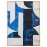 Cobalt Abstract Framed Canvas
