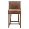 Tarnby Brown Leather Bar Stool Tarnby Brown Leather Bar Stool