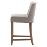 Tarnby Grey Linen Bar Stool Tarnby Grey Linen Bar Stool