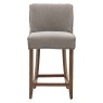 Tarnby Grey Linen Bar Stool Tarnby Grey Linen Bar Stool
