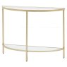 Gallery Direct Hudson Champagne Console Table Gallery Direct Hudson Champagne Console Table
