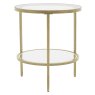 Hudson Champagne Side Table