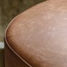 Tindon Vintage Brown Leather Footstool Tindon Vintage Brown Leather Footstool