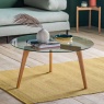 Blair Oak Round Coffee Table Blair Oak Round Coffee Table