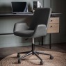 Gallery Direct Faraday Swivel Chair, Charcoal Gallery Direct Faraday Swivel Chair, Charcoal