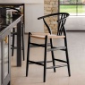 Whitney Bar Stool Black Whitney Bar Stool Black