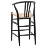 Whitney Bar Stool Black Whitney Bar Stool Black