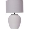 Rhodes White Ceramic Lamp base with Shade Rhodes White Ceramic Lamp base with Shade