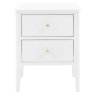 Acton White 2 Drawer Bedside Acton White 2 Drawer Bedside