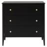 Acton Black 3 Drawer Chest