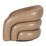 Cascade Leather Swivel Chair- Taupe Cascade Leather Swivel Chair- Taupe