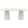 Gallery Direct Pedra Oval Dining Table Travertine Gallery Direct Pedra Oval Dining Table Travertine