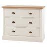 Gallery Direct Eton 3 Drawer Chest - White Gallery Direct Eton 3 Drawer Chest - White