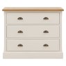 Gallery Direct Eton 3 Drawer Chest - White Gallery Direct Eton 3 Drawer Chest - White