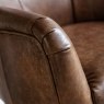Gallery Direct Brown Leather Swivel Chair Gallery Direct Brown Leather Swivel Chair