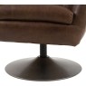 Gallery Direct Brown Leather Swivel Chair Gallery Direct Brown Leather Swivel Chair