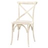 Gallery Direct Cafe White Linen Chair