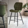 Gallery Direct Manford Barstool, Bottle Green Gallery Direct Manford Barstool, Bottle Green