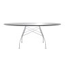 Kartell Glossy by Antonio Citterio Oval Black Glass Table