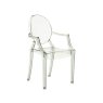 Kartell Louis Ghost by Philippe Starck Crystal Green Chair