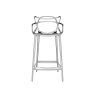 Kartell Masters by Phillippe Starck Stool H.65 Chrome Metallic Kartell Masters by Phillippe Starck Stool H.65 Chrome Metallic