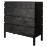 Gallery Direct Boho 4 Drawer Chest, Black Gallery Direct Boho 4 Drawer Chest, Black