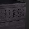 Gallery Direct Boho 4 Drawer Chest, Black Gallery Direct Boho 4 Drawer Chest, Black