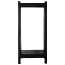 Gallery Direct Boho Open Wardrobe, Black Gallery Direct Boho Open Wardrobe, Black