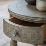 Gallery Direct Rustique Round Side Table Gallery Direct Rustique Round Side Table
