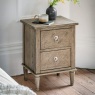 Gallery Direct Rustique 2 Drawer Bedside Table Gallery Direct Rustique 2 Drawer Bedside Table