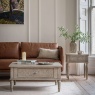 Gallery Direct Rustique Square 2 Drawer Coffee Table Gallery Direct Rustique Square 2 Drawer Coffee Table