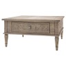 Gallery Direct Rustique Square 2 Drawer Coffee Table Gallery Direct Rustique Square 2 Drawer Coffee Table