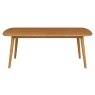 Malin Mid Century Modern Extending Oak Dining Table 160-200cm