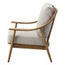 Gallery Direct Reliant Mid Century Modern armchair | Natural Linen Gallery Direct Reliant Mid Century Modern armchair | Natural Linen