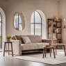 Gallery Direct Madrid Round Side Table, Walnut Gallery Direct Madrid Round Side Table, Walnut