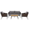 Tropea Aluminium and Rattan Garden Lounge Set Tropea Aluminium and Rattan Garden Lounge Set