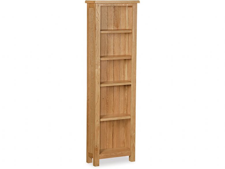 Salisbury oak slim bookcase