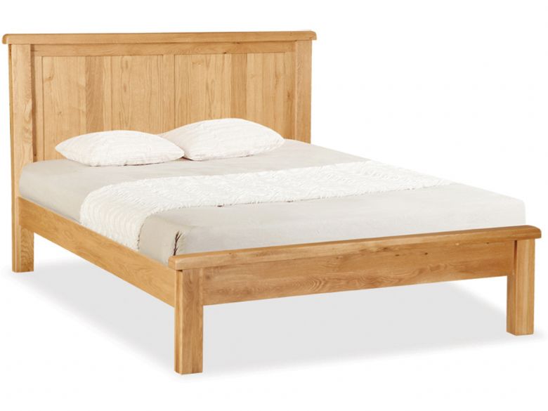 Winchester oak king size panelled bedframe