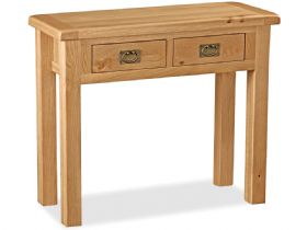 Winchester oak dressing table with two drawers