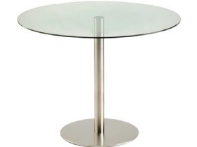80cm Round Glass Dining Table