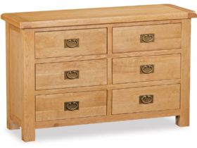 Winchester 6 drawer oak chest