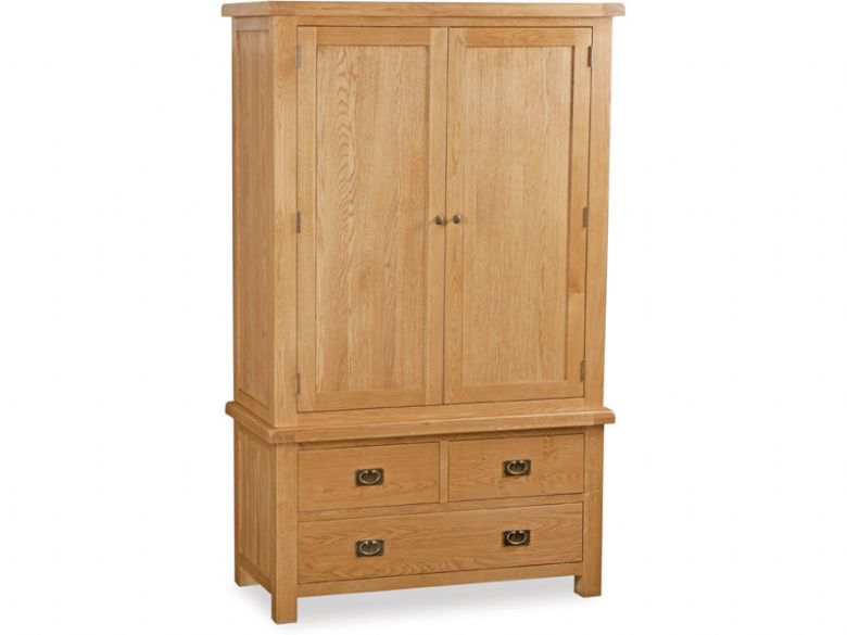 Winchester oak gents 3 drawer wardrobe