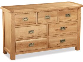 Winchester Oak 3 over 4 chest of drawers