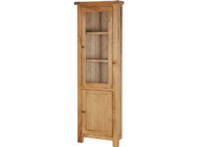 Winchester Oak Corner Display Cabinet