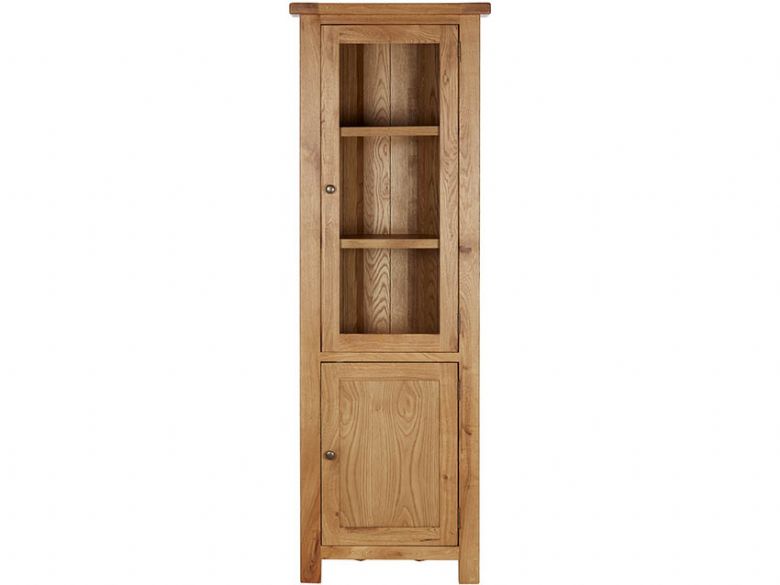 Winchester Oak Corner Display Cabinet