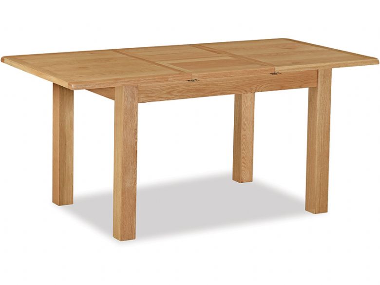 Salisbury oak compact dining table fully extended
