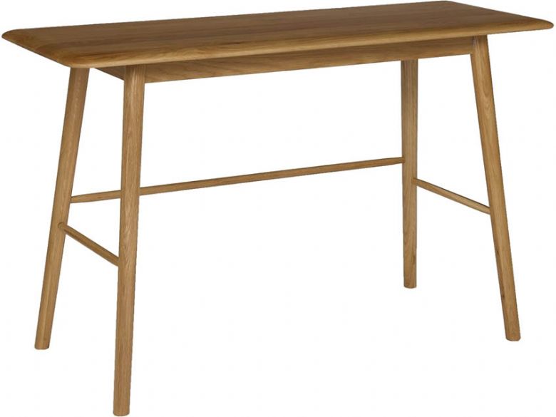 Bascote oak Scandi style console table available at Furniture Barn