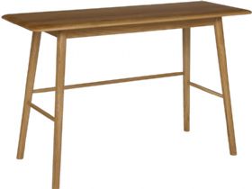 Bascote oak Scandi style console table available at Furniture Barn
