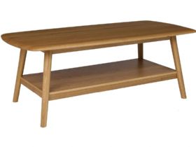 Bascote oak Scandi style coffee table available at Furniture Barn